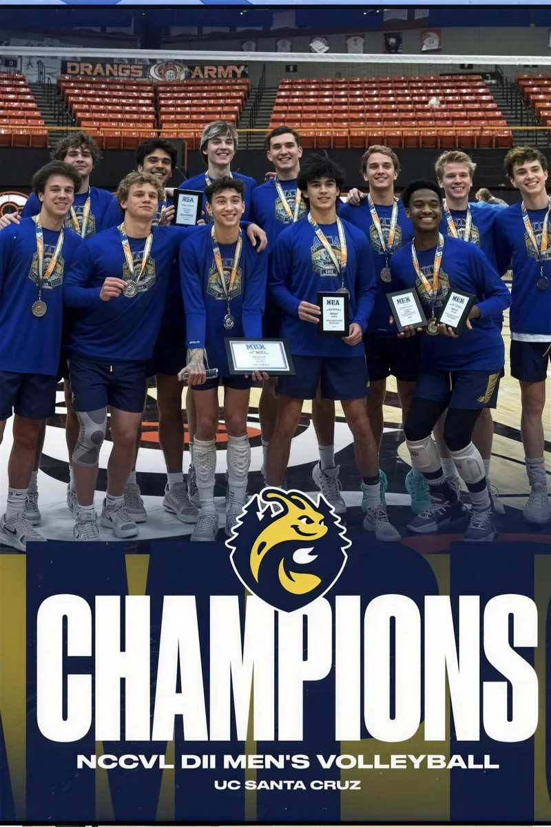 UCSC men’s club volleyball team, NCCVL Division II champions